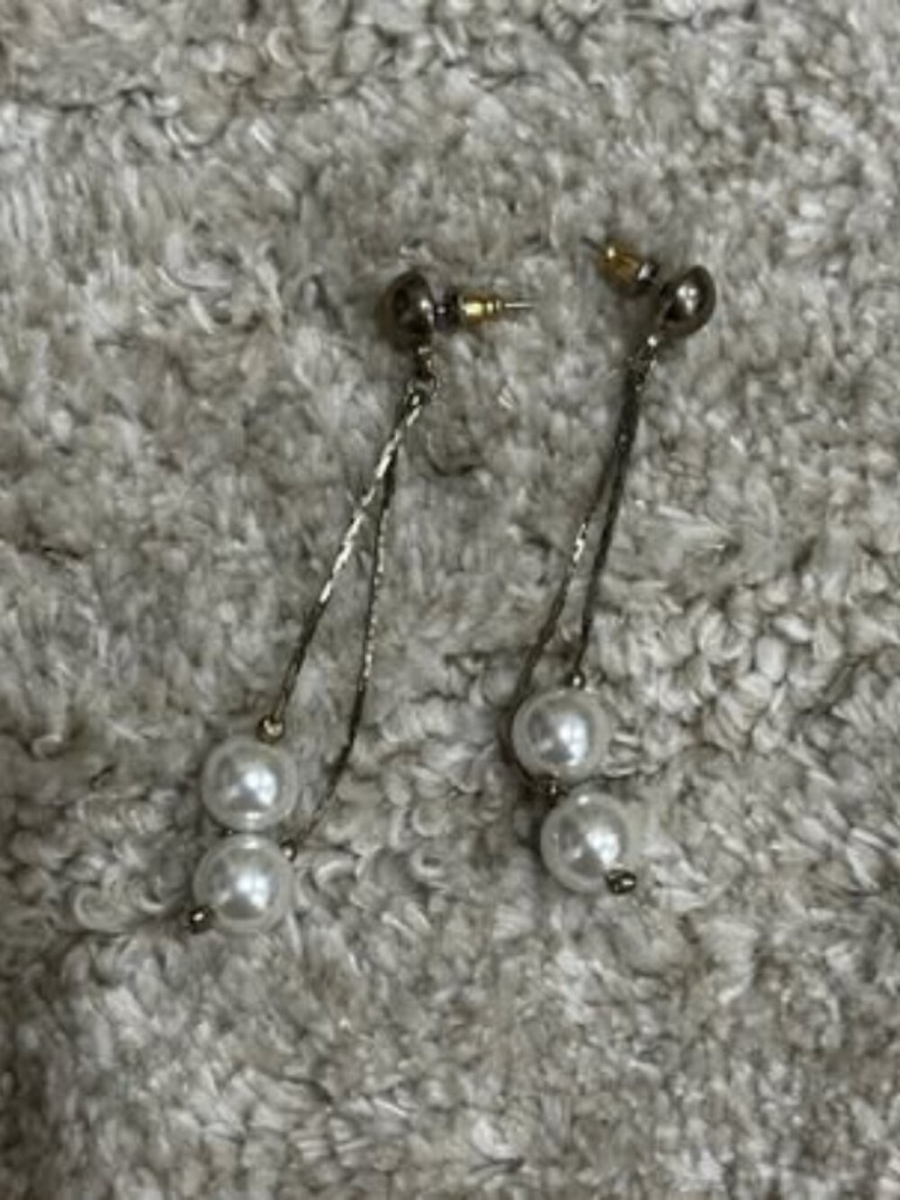 Vintage Pearl Drop Dangle Earrings